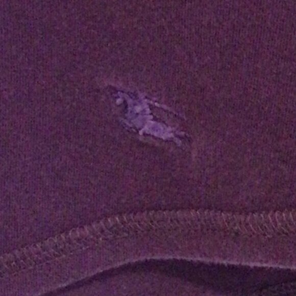 Authentic Burberry London 100% Cotton Purple top - Size XS / XXS - Picture 8 of 15